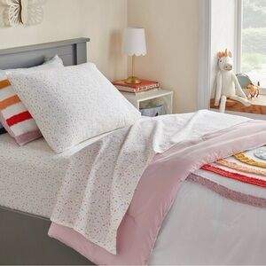 Pillowfort Twin Confetti Cotton Sheet Set NWT